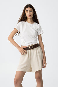 PANTALON CORTO ALFIE BEIGE