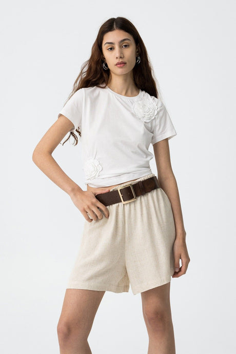 PANTALON CORTO ALFIE BEIGE