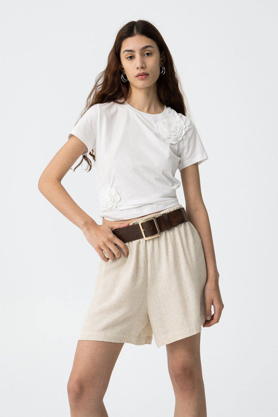 PANTALON CORTO ALFIE BEIGE