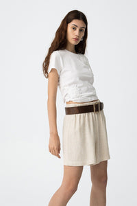 PANTALON CORTO ALFIE BEIGE