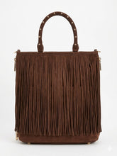 Cargar imagen en el visor de la galería, BOLSO FLECOS CHOCOLATE