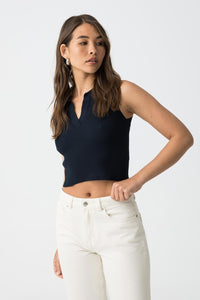 TOP GONTINA AZUL
