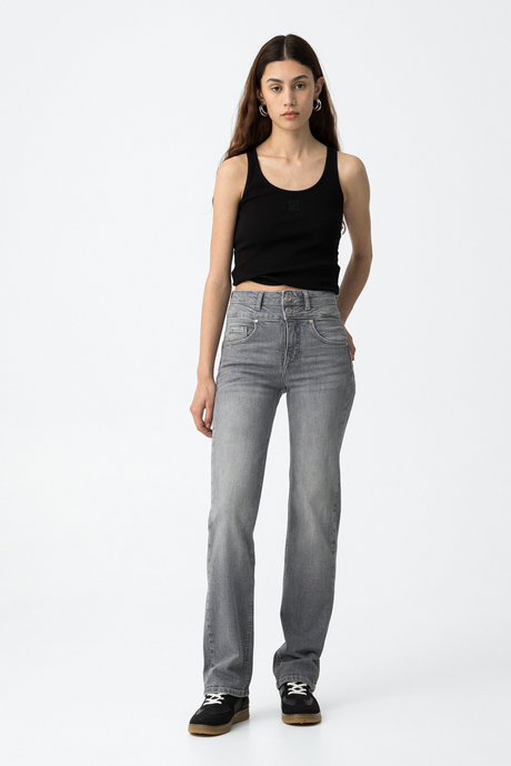 JEANS DOUBLE UP GRIS
