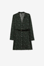 Cargar imagen en el visor de la galería, VESTIDO LEOPARD VERDE