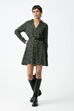 Cargar imagen en el visor de la galería, VESTIDO LEOPARD VERDE