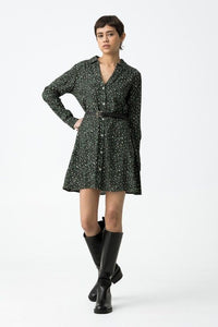 VESTIDO LEOPARD VERDE