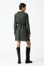 Cargar imagen en el visor de la galería, VESTIDO LEOPARD VERDE