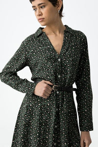 VESTIDO LEOPARD VERDE